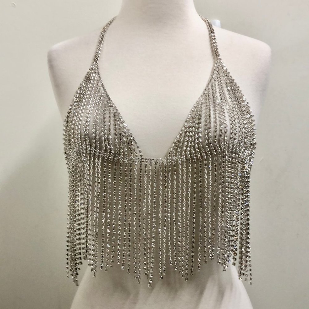 Natasha Rhinestone Bralette - Picture 3 of 7